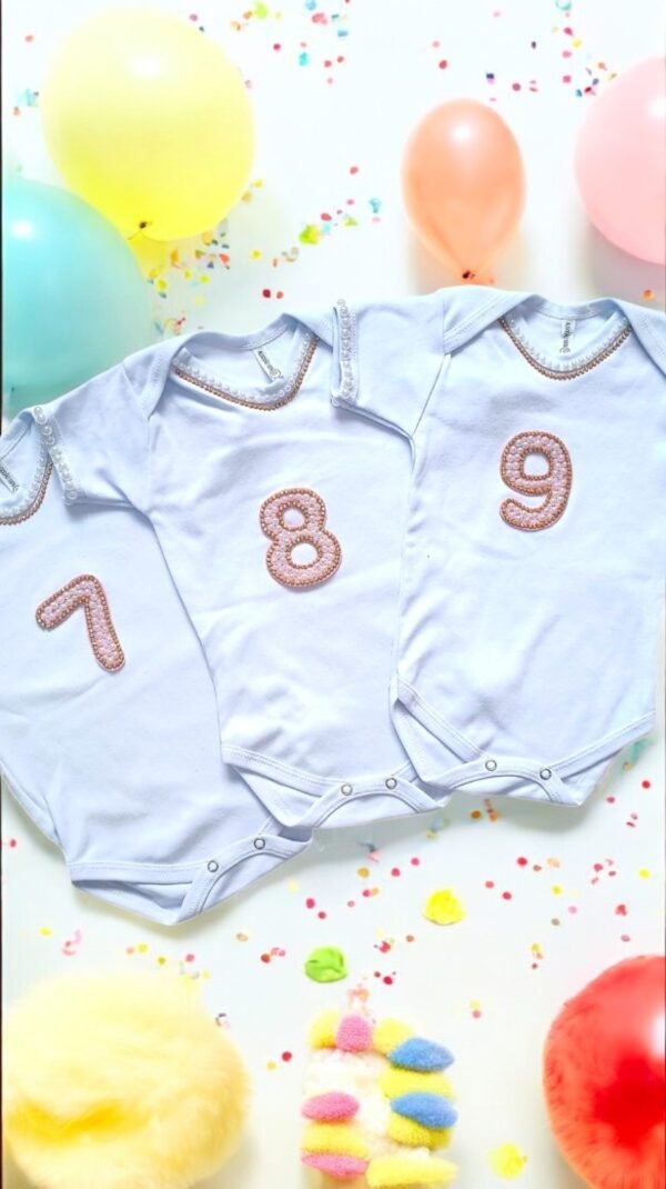 Kit Body Mêsversário Menina 7º ao 9º mês